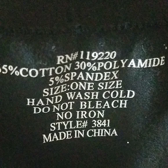 NWT, Nana USA, Black legg'ings, OS - Picture 4 of 5